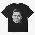 Cristiano Ronaldo Signed Oversized T-Shirt Live the Energy of Match Day Hype around FIFA World Cup 2026 Group Stage, Messi, Neymar and Mbappe, England and Germany, Champion Mindset, Group Stage Buzz, Knockout Tension and Passionate Fan Culture;