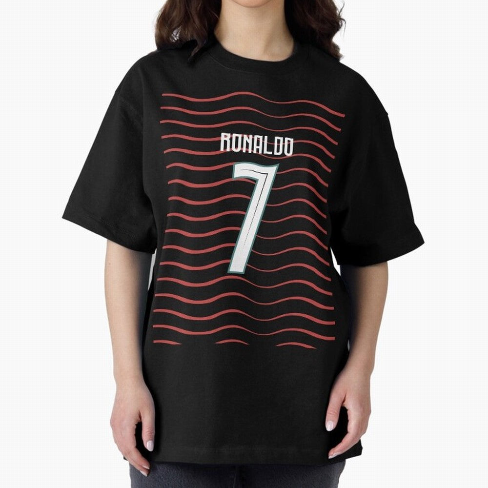 Cristiano Ronaldo Portugal Jersey 2026 World cup Oversized T-Shirt Show Support during FIFA World Cup 2026 for Fans of Cristiano Ronaldo and England, France and Netherlands, Bringing Football Passion, Legendary Performances, Festival Vibes and