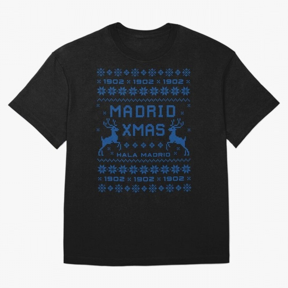 Real Madrid Christmas Oversized T-Shirt Keep Football History Alive during Match Day Hype around FIFA World Cup 2026, Mbappe and Neymar, England, Supporter Pride, Iconic Celebrations, Legendary Names and Global Match Day Energy; Ideal for Fans Who