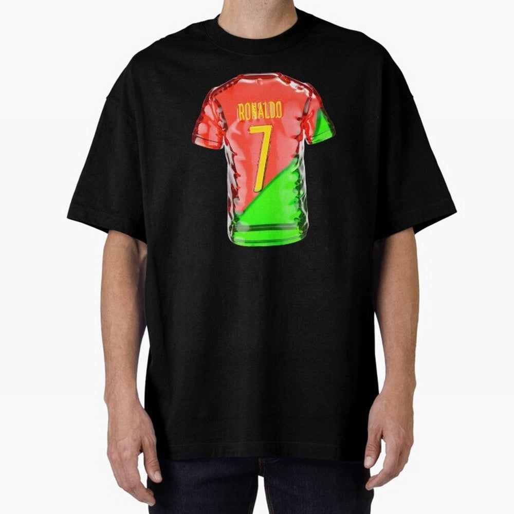Cristiano Ronaldo Oversized T-Shirt Celebrate Football Heritage in FIFA World Cup 2026 Group Stage for Fans of Cristiano Ronaldo, Haaland and CR7 and Argentina, France and Brazil, Bringing Championship Spirit, Famous Goals, Roaring Crowds and