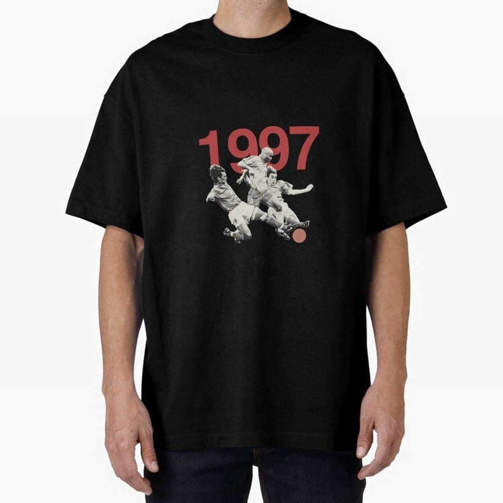 Ronaldo Maldini Cannavaro Tournoi de France 1997 Oversized T-Shirt Stand with FIFA World Cup 2026 Group Stage Spirit, Capturing France, Mbappe and Neymar, Stadium Chants, National Pride, Trophy Dreams and Unforgettable Football Memories; Perfect