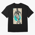 Futuristic Cristiano Ronaldo Illustration ¨C Cyber-Tech Football Art Oversized T-Shirt Make Memories around Match Day Hype around FIFA World Cup 2026 USA Canada Mexico, Neymar, Haaland and Cristiano Ronaldo, Spain and Netherlands, Football Passion,