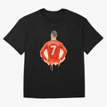 CR7 Cristiano Ronaldo potrait art a powerful moment artwork Oversized T-Shirt Join the Countdown to FIFA World Cup 2026 Group Stage for Fans of CR7 and Messi and England and Germany, Bringing Tournament Hype, Historic Matchups, Family Viewing