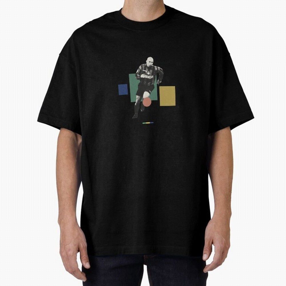 Ronaldo Nazario R9 Oversized T-Shirt Elevate Global Football Passion for FIFA World Cup 2026 Group Stage, Featuring Messi, CR7 and Mbappe, England, Match Day Excitement, Supporter Culture, Golden Goals and Global Football Passion; Perfect for