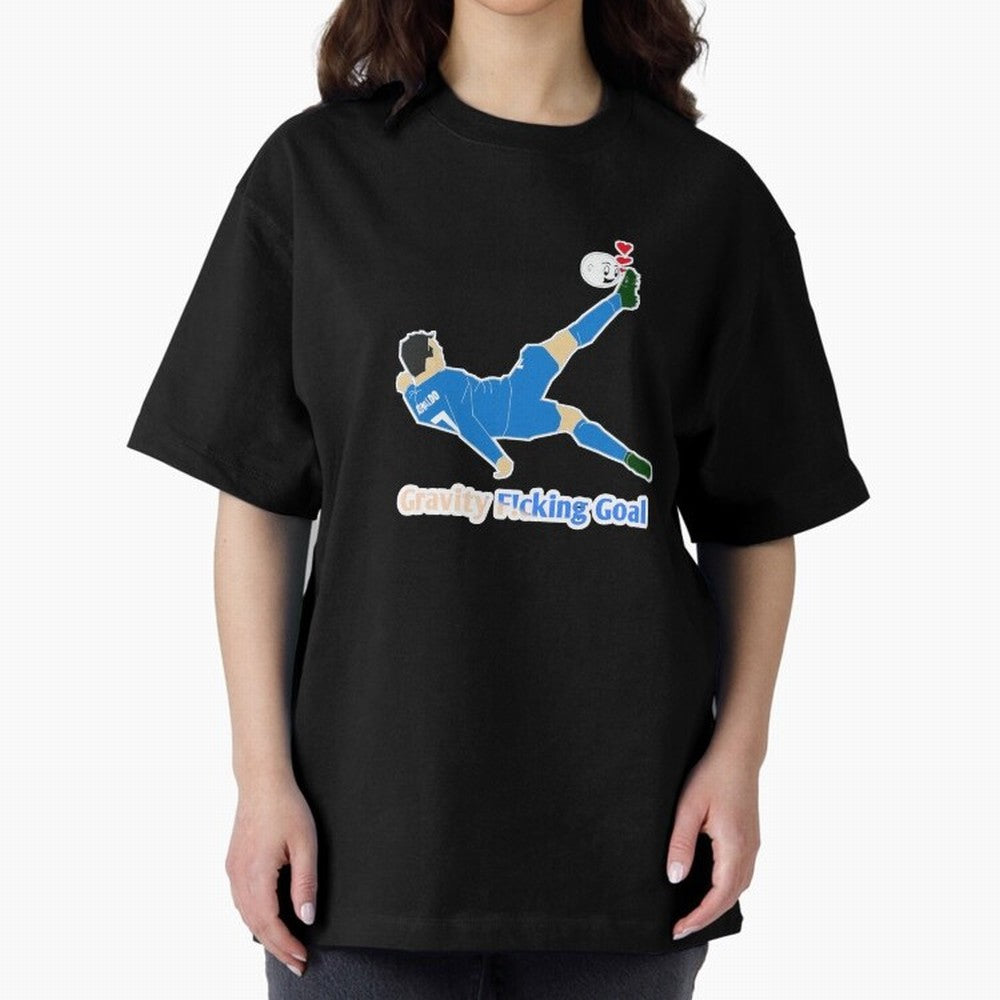 Cristiano Ronaldo Bicycle kick Oversized T-Shirt Bring Supporter Culture to Global Football Passion for FIFA World Cup 2026, Celebrating Messi, Neymar and Mbappe, Portugal, Spain and Germany, Football Passion, Legendary Performances, Festival Vibes