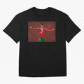 Cristiano Ronaldo portrait painting Oversized T-Shirt Mark FIFA World Cup 2026 Spirit, Inspired by Brazil, Portugal and Argentina, Haaland, Classic Soccer Heritage, Championship Pressure, Fan Loyalty and International Pride; Made for Die Hard