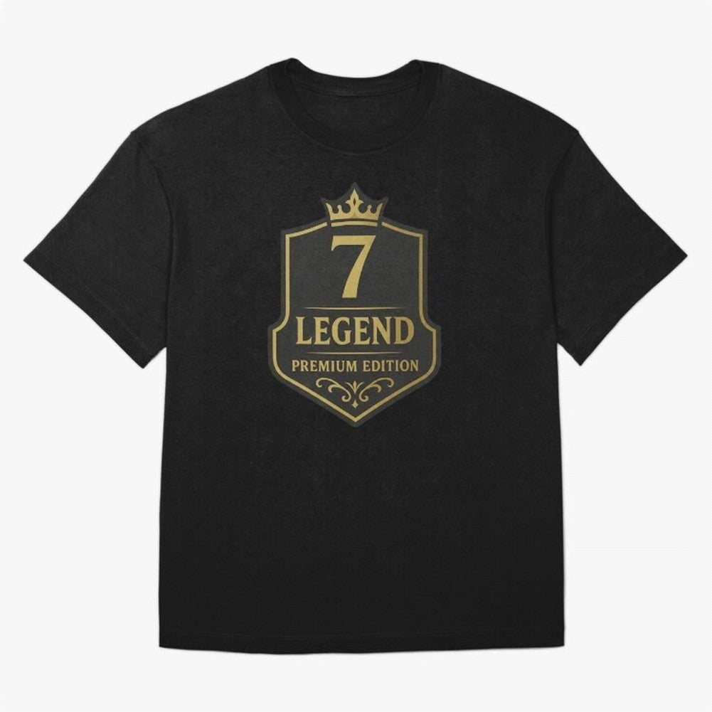 7Legend Football Inspired Number 7 T-Shirt Oversized T-Shirt Celebrate the Magic of the FIFA World Cup 2026 Journey through Messi and Cristiano Ronaldo Highlights, Brazil Pride, Goal Celebration Energy, Supporter Heritage, Football Icons and