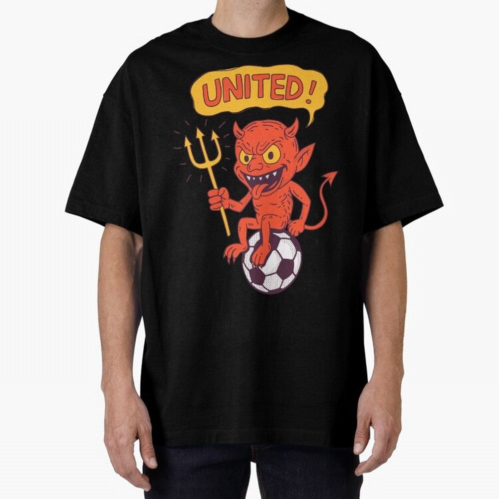 Manchester United The Red Devils Oversized T-Shirt Show Support during Global Football Passion for FIFA World Cup 2026 USA Canada Mexico, Driven by Mbappe, Portugal, Supporter Pride, Iconic Celebrations, Legendary Names and Global Match Day Energy;