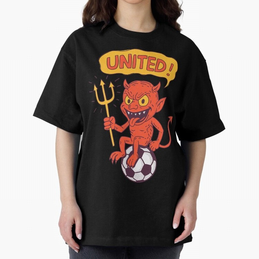 Manchester United The Red Devils Oversized T-Shirt Show Support during Global Football Passion for FIFA World Cup 2026 USA Canada Mexico, Driven by Mbappe, Portugal, Supporter Pride, Iconic Celebrations, Legendary Names and Global Match Day Energy;