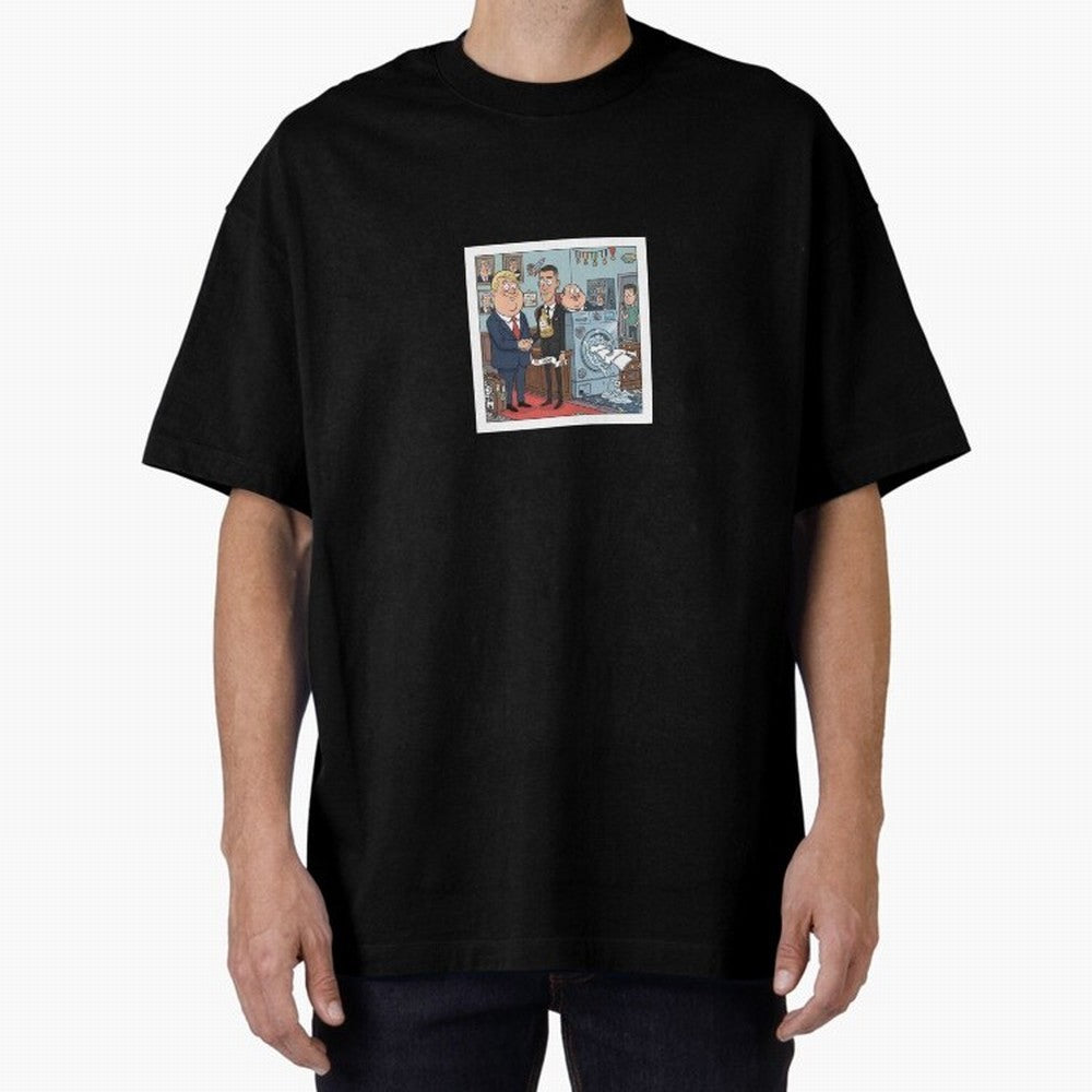 Ronaldo at White House Dinner Oversized T-Shirt Enjoy the Biggest Football Party of FIFA World Cup 2026 USA Canada Mexico Driven by CR7, Germany Energy, Retro Football Energy, Iconic Rivalries, Trophy Chase Drama and Stadium Atmosphere; Perfect for