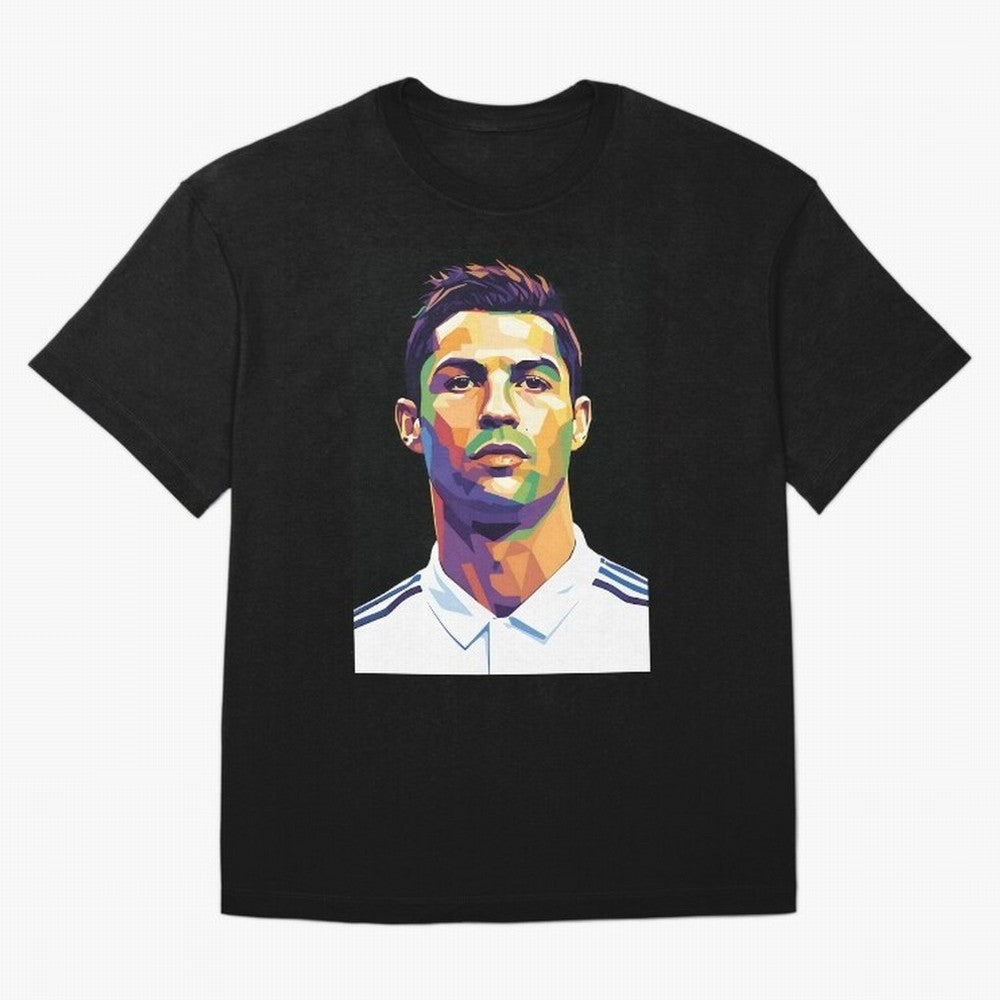 Cristiano Ronaldo Wpap Art Oversized T-Shirt Honor the Football Icons of FIFA World Cup 2026 USA Canada Mexico Spirit, Celebrating Germany, Messi, Neymar and Mbappe, Stadium Memories, Football Loyalty, International Chants and Championship
