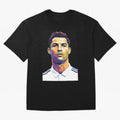 Cristiano Ronaldo Wpap Art Oversized T-Shirt Honor the Football Icons of FIFA World Cup 2026 USA Canada Mexico Spirit, Celebrating Germany, Messi, Neymar and Mbappe, Stadium Memories, Football Loyalty, International Chants and Championship