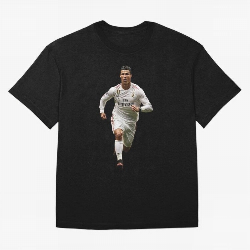Cristiano Ronaldo runner Oversized T-Shirt Turn Up for FIFA World Cup 2026 Group Stage Capturing Neymar, Spain and Netherlands Energy, Soccer Culture, Superstar Moments, National Team Dreams and Competitive Fire; Ideal for Fans Who Follow Messi,