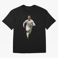 Cristiano Ronaldo runner Oversized T-Shirt Turn Up for FIFA World Cup 2026 Group Stage Capturing Neymar, Spain and Netherlands Energy, Soccer Culture, Superstar Moments, National Team Dreams and Competitive Fire; Ideal for Fans Who Follow Messi,