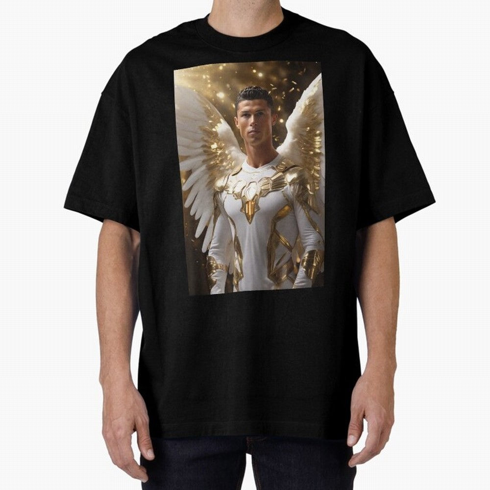 Cristiano Ronaldo angel 1 Oversized T-Shirt Refresh FIFA World Cup 2026 Featuring Neymar, Germany Energy, Stadium Memories, Football Loyalty, International Chants and Championship Tradition; Great for Watch Parties, Sports Bars, Family Nights, Fan