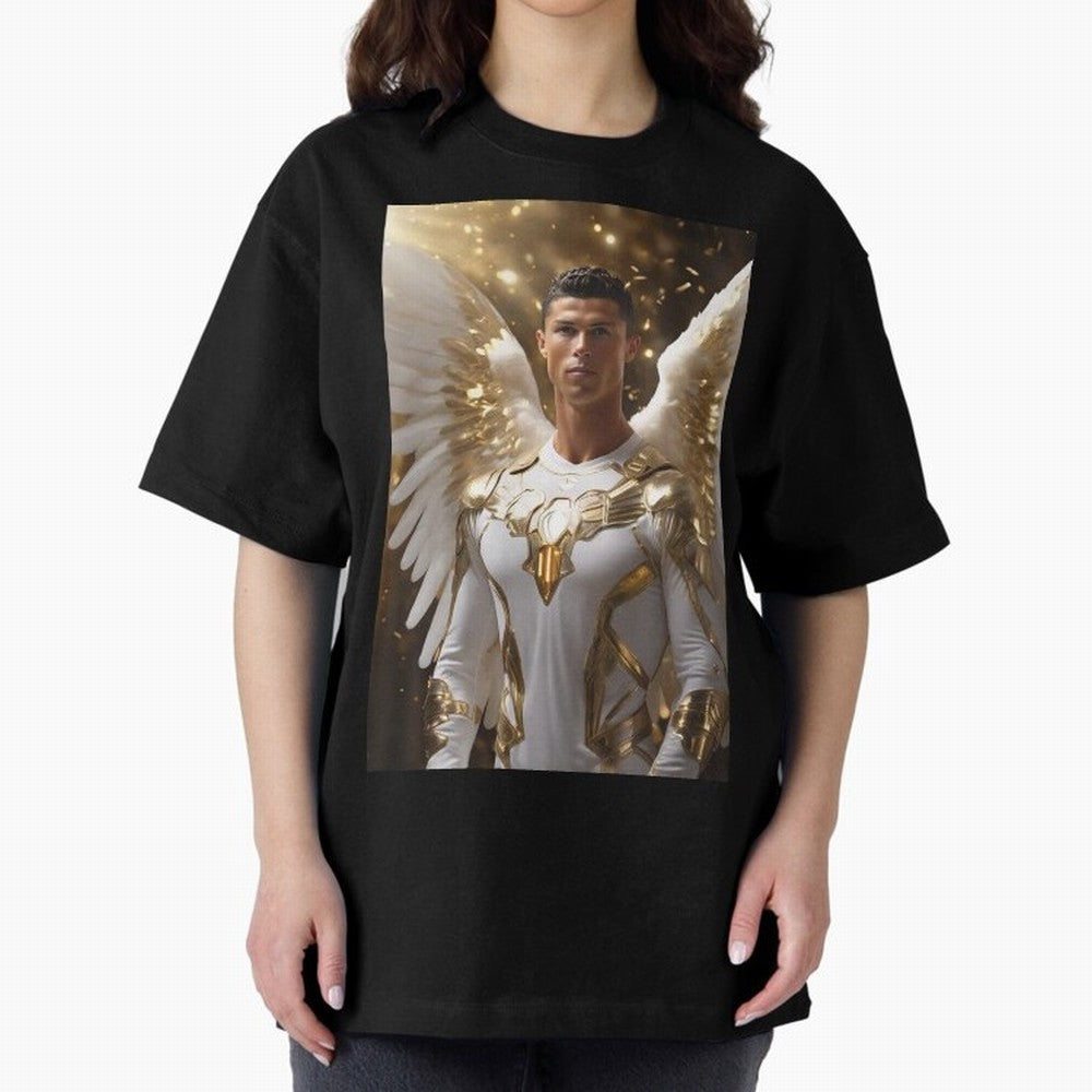 Cristiano Ronaldo angel 1 Oversized T-Shirt Refresh FIFA World Cup 2026 Featuring Neymar, Germany Energy, Stadium Memories, Football Loyalty, International Chants and Championship Tradition; Great for Watch Parties, Sports Bars, Family Nights, Fan