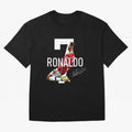 Cristiano Ronaldo - CR7 Oversized T-Shirt Show Match Day Excitement for FIFA World Cup 2026 USA Canada Mexico Spirit, Capturing France and Portugal, Mbappe, Stadium Memories, Football Loyalty, International Chants and Championship Tradition; Ideal