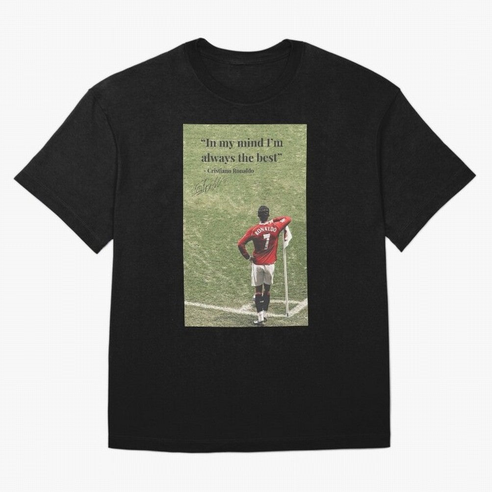 Cristiano Ronaldo Motivation Oversized T-Shirt Follow the Final Road of Match Day Hype around FIFA World Cup 2026 USA Canada Mexico, Cristiano Ronaldo, Netherlands, Classic Soccer Heritage, Championship Pressure, Fan Loyalty and International