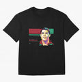 Cristiano Ronaldo ¨C Legendary Football Star & GOAT Artwork Oversized T-Shirt Celebrate Rivalries and Pride in FIFA World Cup 2026 Group Stage Spirit, Capturing Argentina, Mbappe and Neymar, Supporter Pride, Iconic Celebrations, Legendary Names and