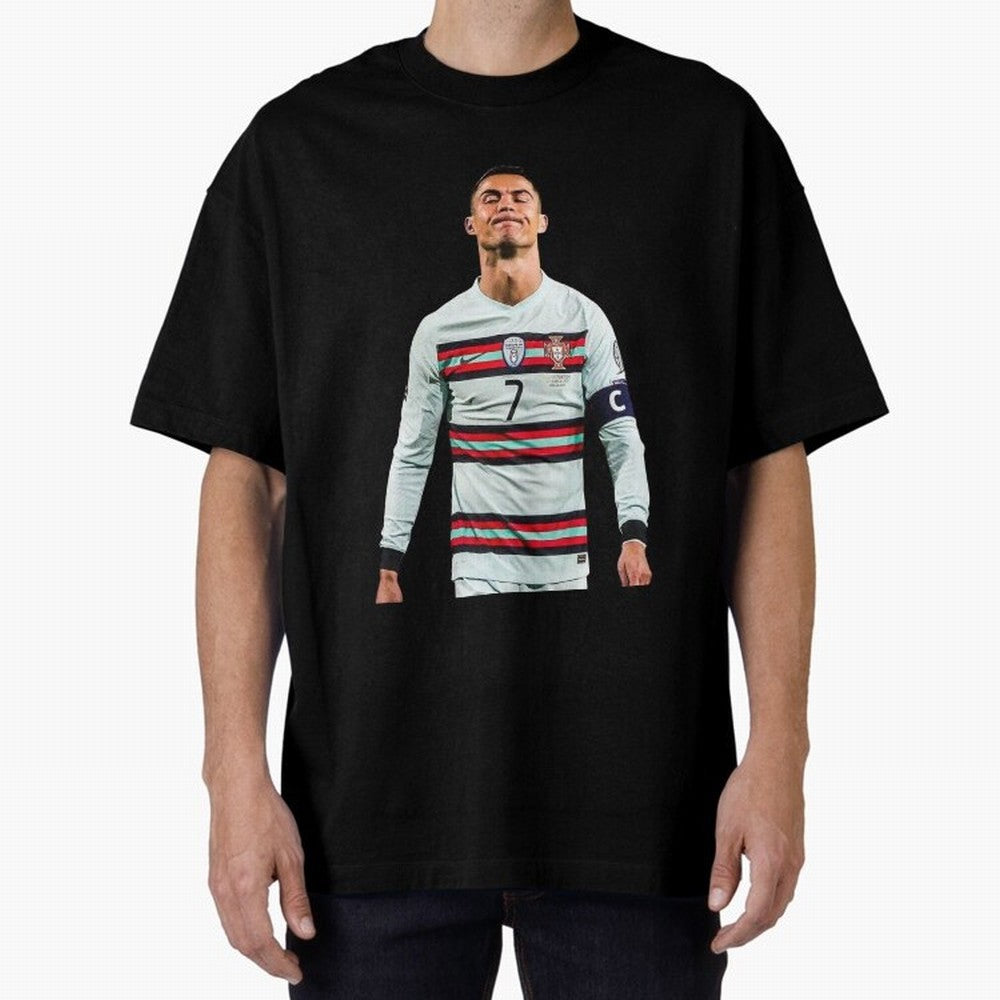Cristiano Ronaldo Design Oversized T-Shirt Make Every Match About FIFA World Cup 2026 Filled with CR7 and Messi, Argentina and Brazil Energy, Stadium Chants, National Pride, Trophy Dreams and Unforgettable Football Memories; Ideal for Football