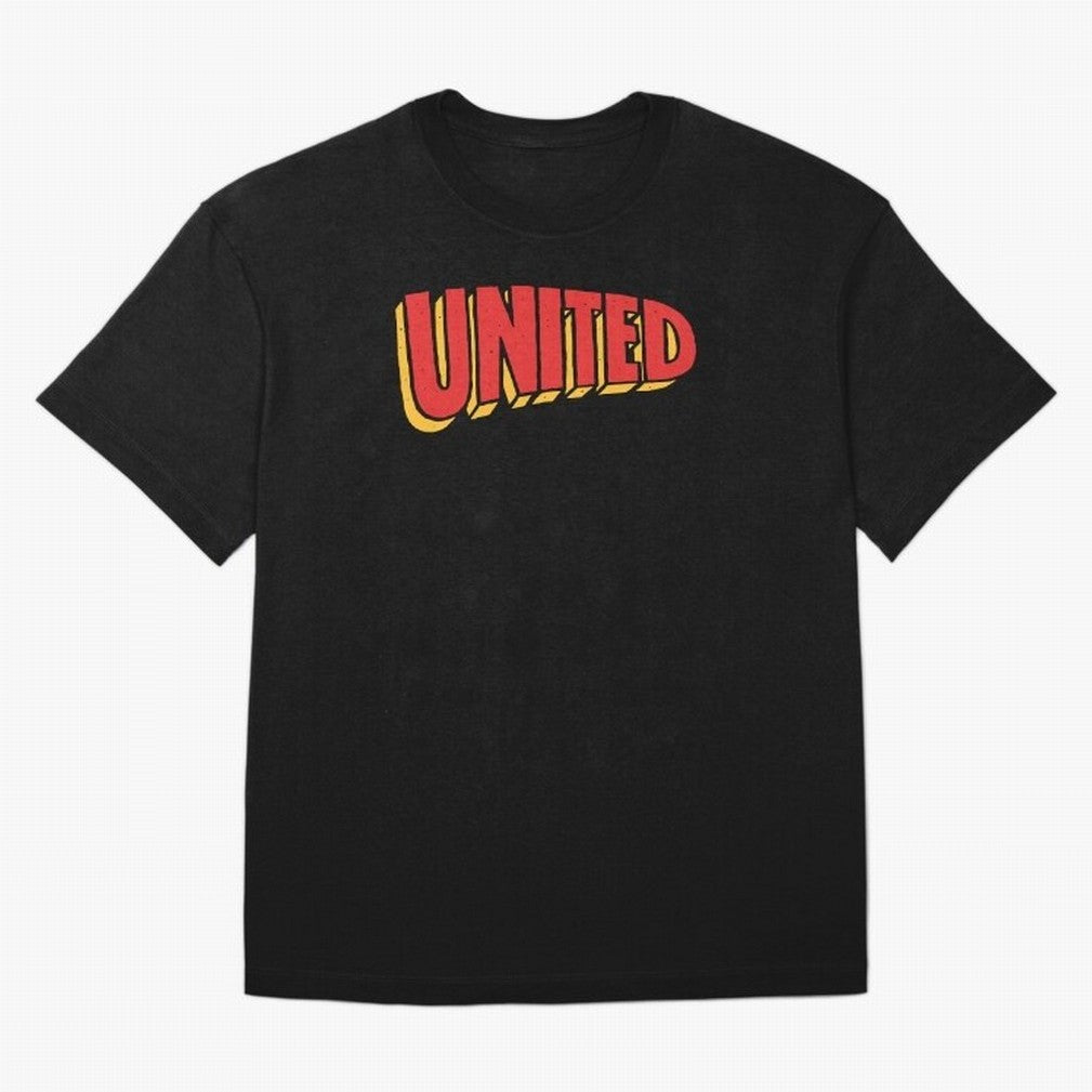 Manchester United Comic Style Oversized T-Shirt Spotlight Match Day Hype around FIFA World Cup 2026 Group Stage, Haaland and Mbappe, Spain, Stadium Memories, Football Loyalty, International Chants and Championship Tradition; Perfect for Fans,