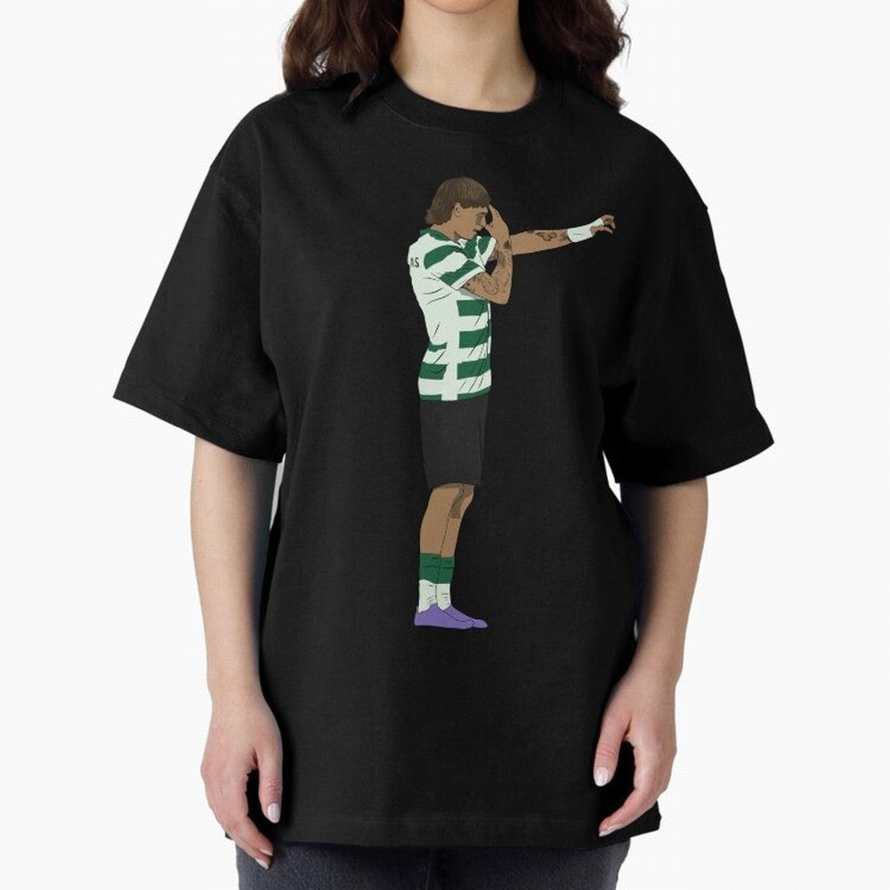 Ricardo Mangas Sporting Goal Celebration Minimalist Oversized T-Shirt Celebrate Soccer Greatness during the FIFA World Cup 2026 Group Stage Journey through Neymar Highlights, England and Germany Pride, Stadium Memories, Football Loyalty,