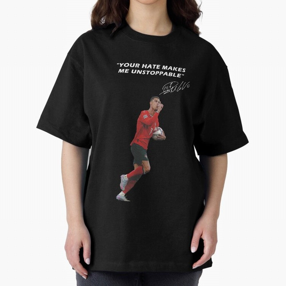 Cristiano Ronaldo Oversized T-Shirt Mark FIFA World Cup 2026 USA Canada Mexico Spirit, Driven by Argentina, Messi, Neymar and Mbappe, Game Day Rituals, Football Legends, Country Pride and the Road to the Final; Perfect for People Who Love
