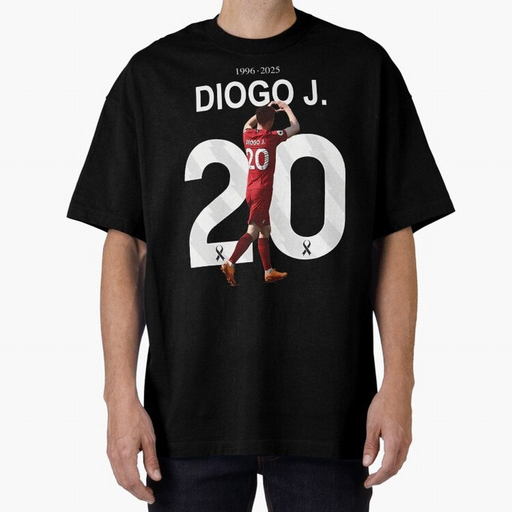 Diogo Jota Oversized T-Shirt Show Your Stadium Side during FIFA World Cup 2026 Group Stage for Fans of Messi and Argentina, France and Brazil, Bringing Champion Mindset, Group Stage Buzz, Knockout Tension and Passionate Fan Culture; Great for Watch