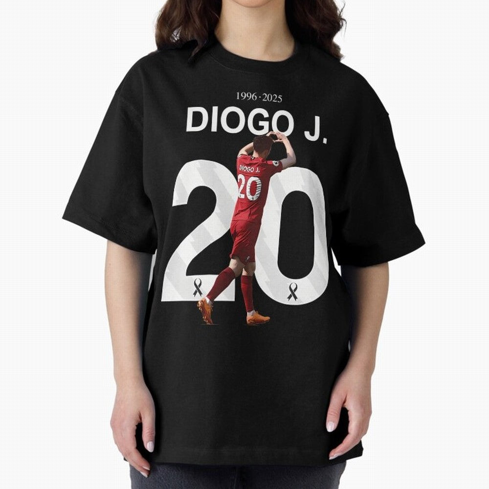 Diogo Jota Oversized T-Shirt Show Your Stadium Side during FIFA World Cup 2026 Group Stage for Fans of Messi and Argentina, France and Brazil, Bringing Champion Mindset, Group Stage Buzz, Knockout Tension and Passionate Fan Culture; Great for Watch