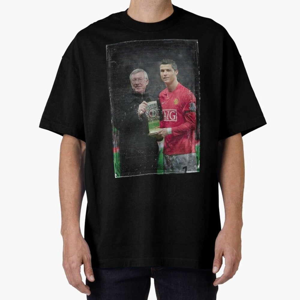 Cristiano Ronaldo and Sir Alex Ferguson Oversized T-Shirt Carry Match Day Hype around FIFA World Cup 2026 Group Stage, Mbappe and Neymar, Brazil, Portugal and Argentina, Tournament Hype, Historic Matchups, Family Viewing Parties and Global Sports