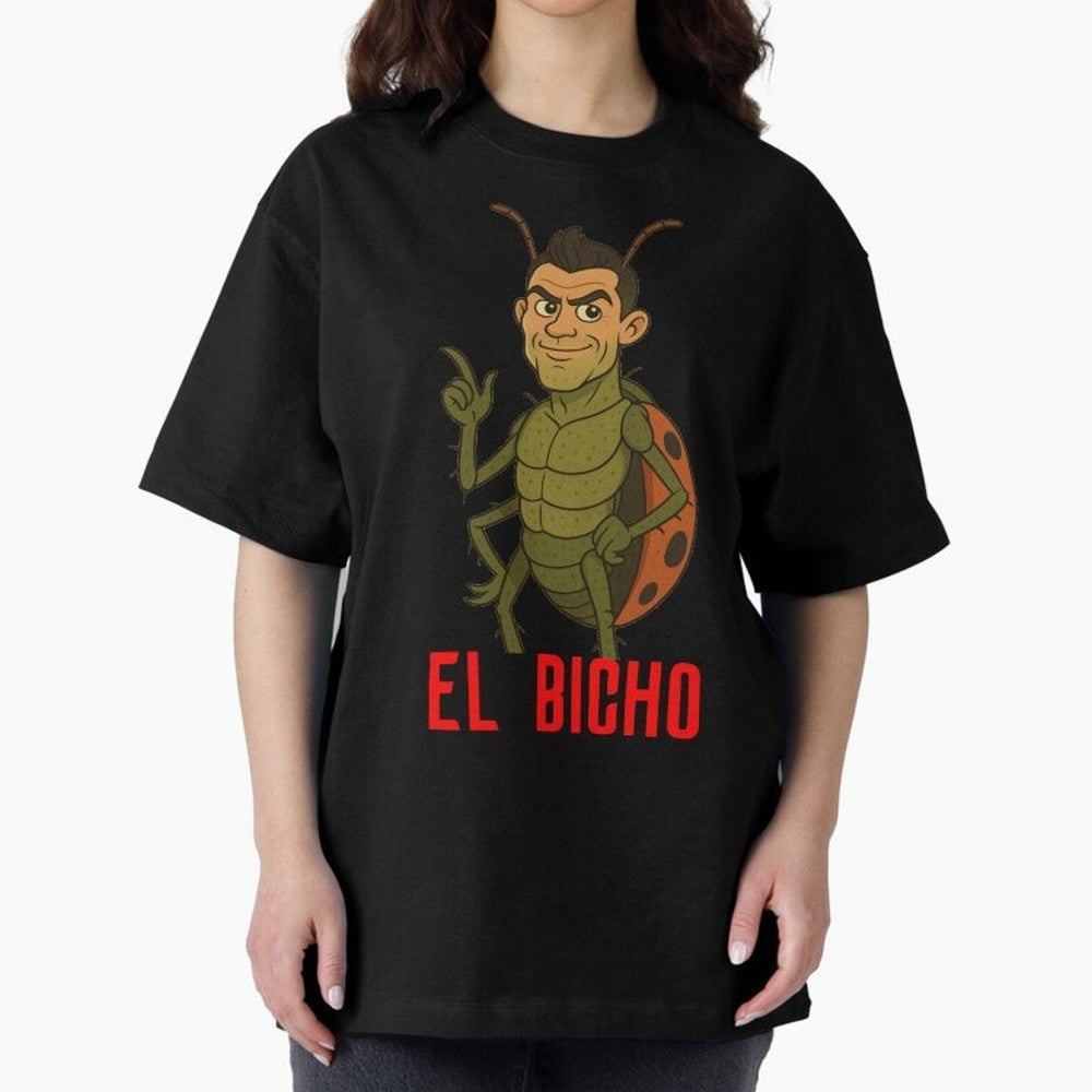 Ronaldo - El Bicho Oversized T-Shirt Make Game Day About FIFA World Cup 2026 with Cristiano Ronaldo, Argentina, France and Brazil Energy, Supporter Pride, Iconic Celebrations, Legendary Names and Global Match Day Energy; Great for Watch Parties,