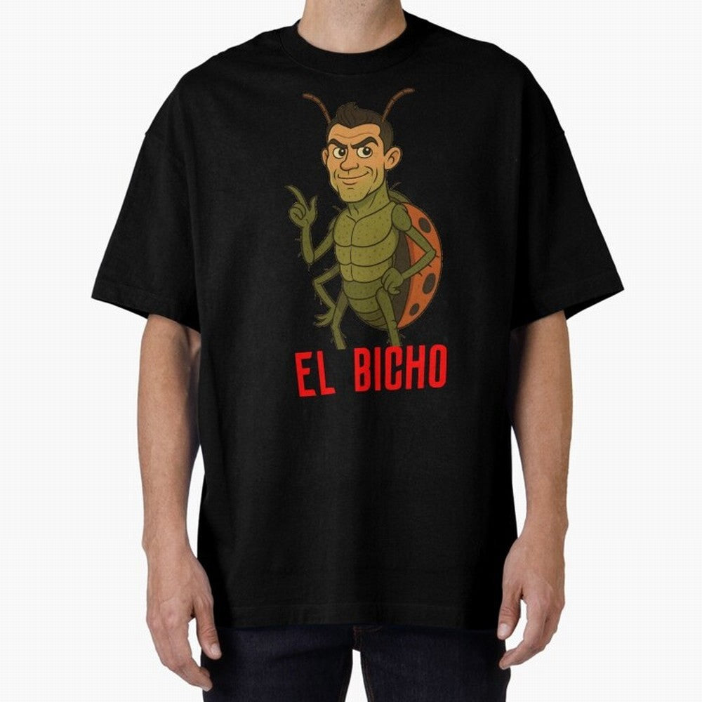 Ronaldo - El Bicho Oversized T-Shirt Make Game Day About FIFA World Cup 2026 with Cristiano Ronaldo, Argentina, France and Brazil Energy, Supporter Pride, Iconic Celebrations, Legendary Names and Global Match Day Energy; Great for Watch Parties,