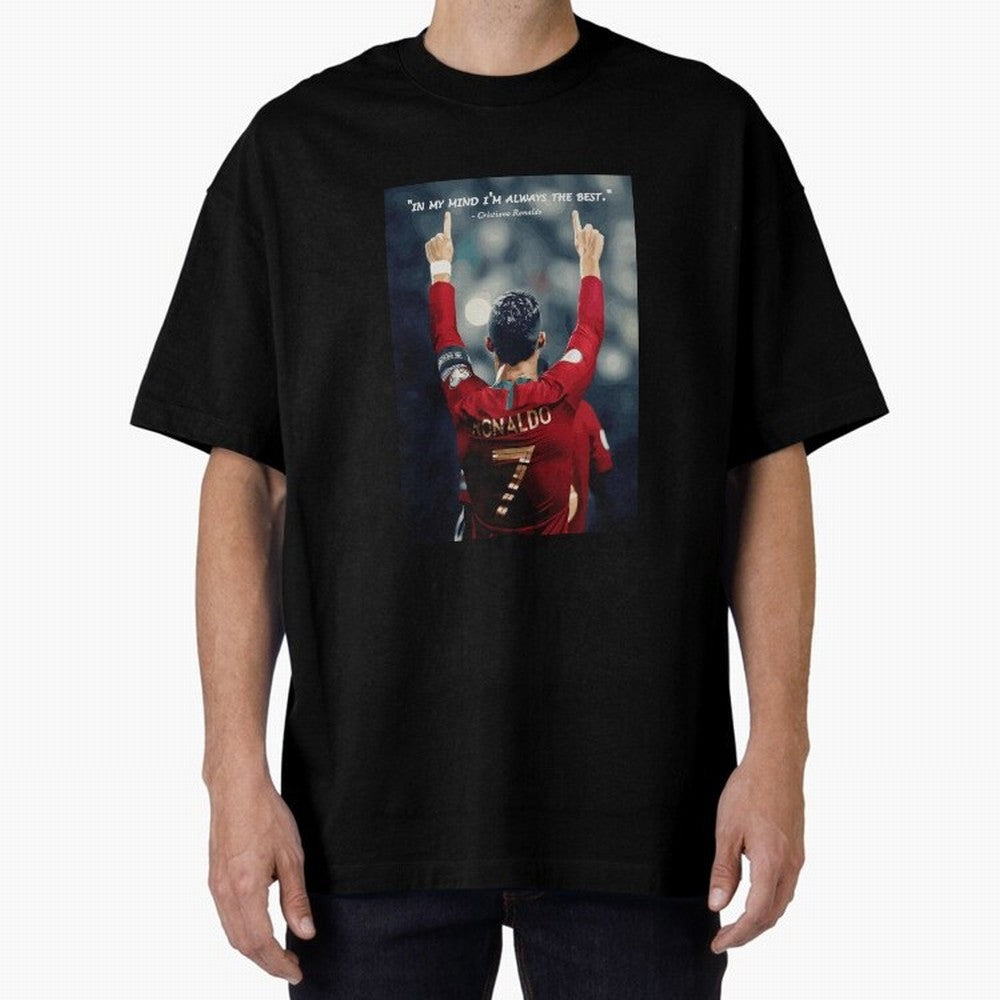 Cristiano Ronaldo Oversized T-Shirt Celebrate Classic Football Spirit in Global Football Passion for FIFA World Cup 2026 USA Canada Mexico, Connected to CR7 and Messi, Portugal, Supporter Pride, Iconic Celebrations, Legendary Names and Global Match