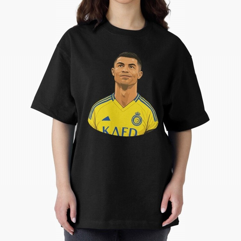 CR7 Oversized T-Shirt Show Championship Spirit for FIFA World Cup 2026 USA Canada Mexico Spirit, Centered on Argentina and Brazil, Messi, Neymar and Mbappe, Soccer Culture, Superstar Moments, National Team Dreams and Competitive Fire; Created for