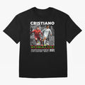 Cristiano Ronaldo Collage Oversized T-Shirt Fuel the Hype around FIFA World Cup 2026 USA Canada Mexico for Fans of Messi and Cristiano Ronaldo and Netherlands, Bringing Football Passion, Legendary Performances, Festival Vibes and Supporter