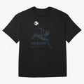 Artistic Strike Oversized T-Shirt Remember FIFA World Cup 2026 Group Stage for Fans of Messi and Cristiano Ronaldo and England, France and Netherlands, Bringing Retro Football Energy, Iconic Rivalries, Trophy Chase Drama and Stadium Atmosphere;