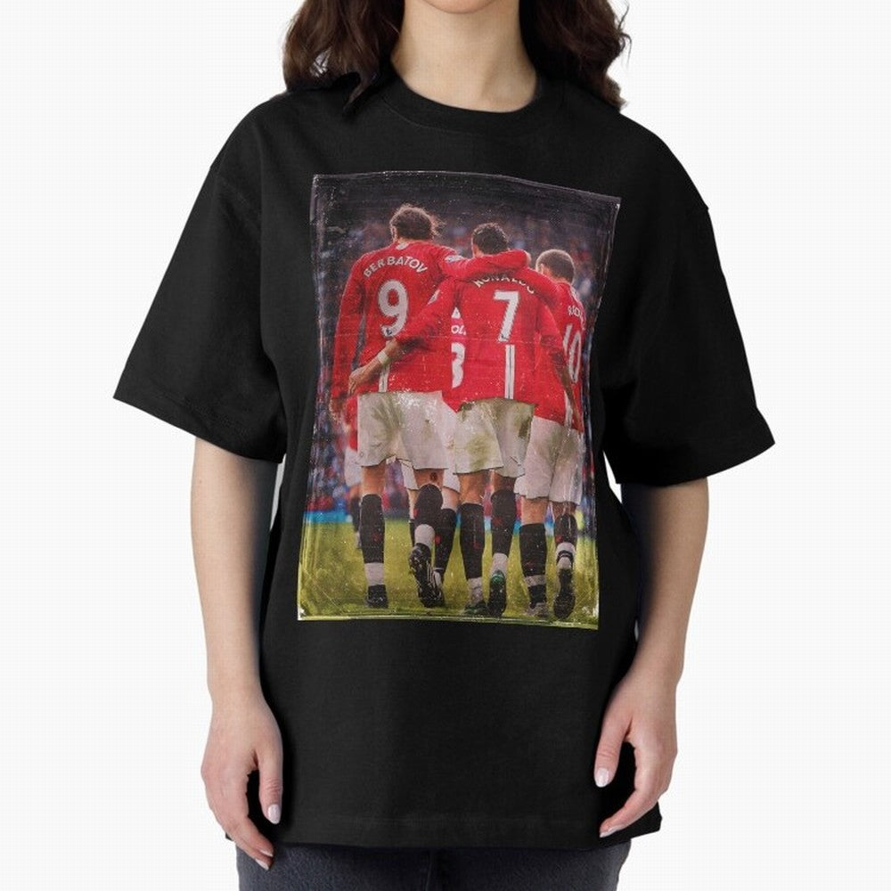 Ronaldo Berbatov Rooney Oversized T-Shirt Step into Global Football Passion for FIFA World Cup 2026 USA Canada Mexico, Made for Mbappe and Neymar, Spain and Netherlands, Supporter Pride, Iconic Celebrations, Legendary Names and Global Match Day