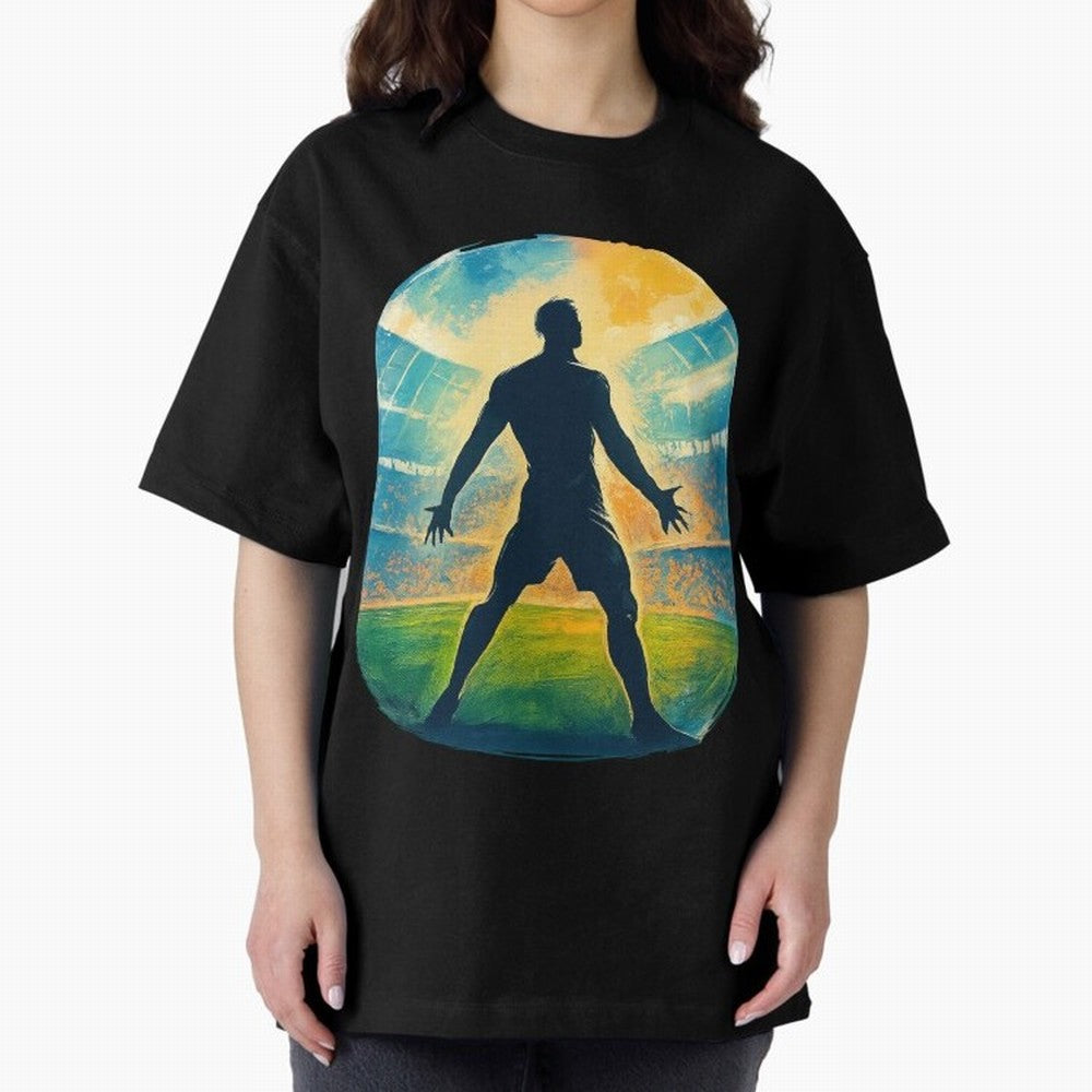 Cristiano Ronaldo CR7 Oversized T-Shirt Back Your Heroes with FIFA World Cup 2026 Spirit, Featuring Brazil, Portugal and Argentina, Mbappe, Worldwide Fan Energy, Dramatic Goals, Stadium Lights and Championship Celebrations; Created for Match Day