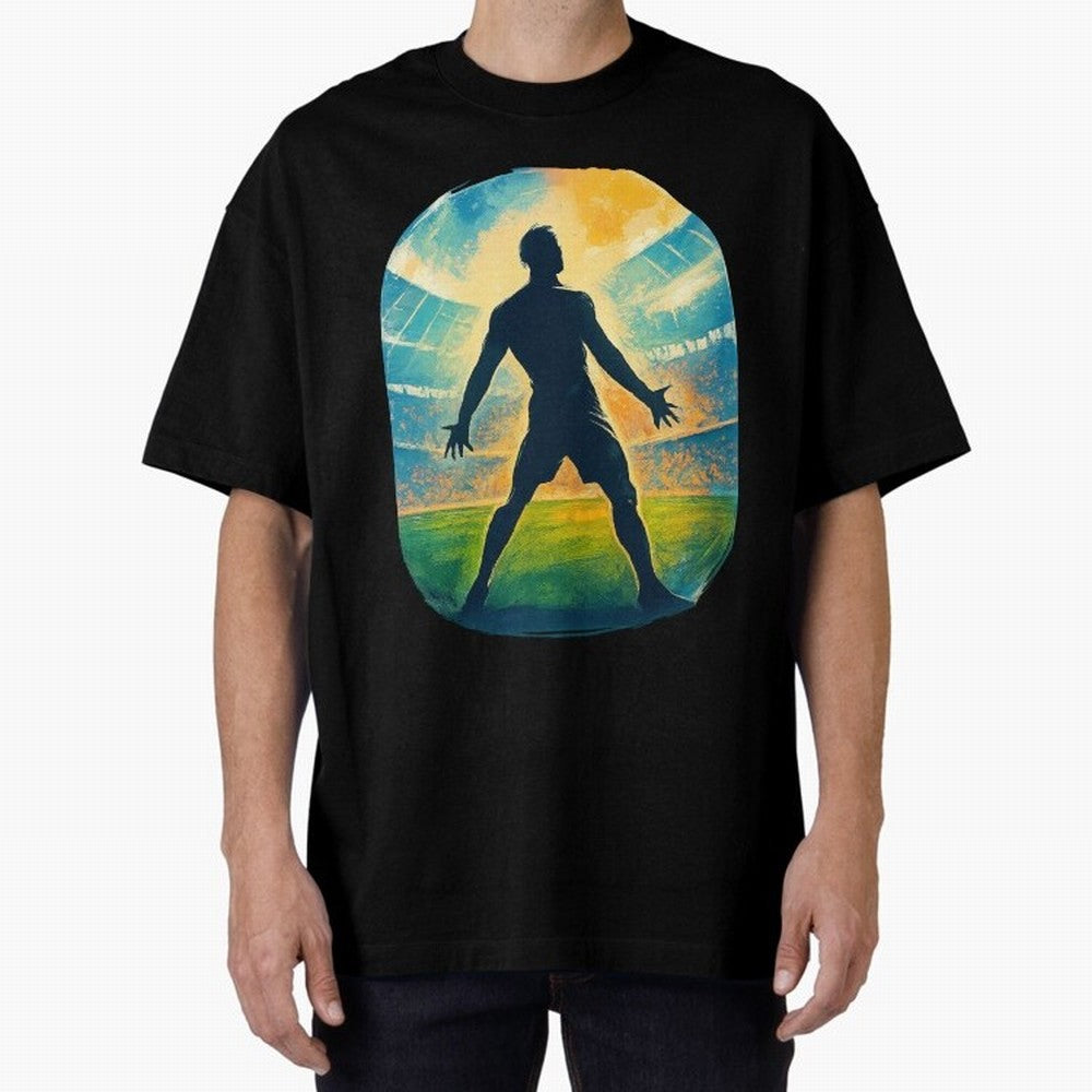 Cristiano Ronaldo CR7 Oversized T-Shirt Back Your Heroes with FIFA World Cup 2026 Spirit, Featuring Brazil, Portugal and Argentina, Mbappe, Worldwide Fan Energy, Dramatic Goals, Stadium Lights and Championship Celebrations; Created for Match Day