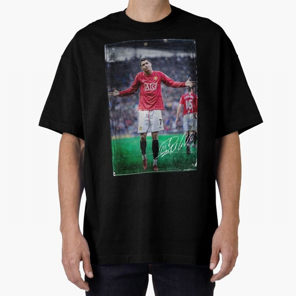 Cristiano Ronaldo Oversized T-Shirt Live for the Drama of Global Football Passion for FIFA World Cup 2026, Highlighting Neymar, Argentina and Brazil, Championship Spirit, Famous Goals, Roaring Crowds and International Football Unity; Created for