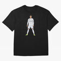 Cristiano Ronaldo at Madrid | Football Legend Oversized T-Shirt Honor the Beautiful Game during FIFA World Cup 2026 for Fans of Messi and England, France and Netherlands, Bringing Sports Nostalgia, International Competition, Famous Players and