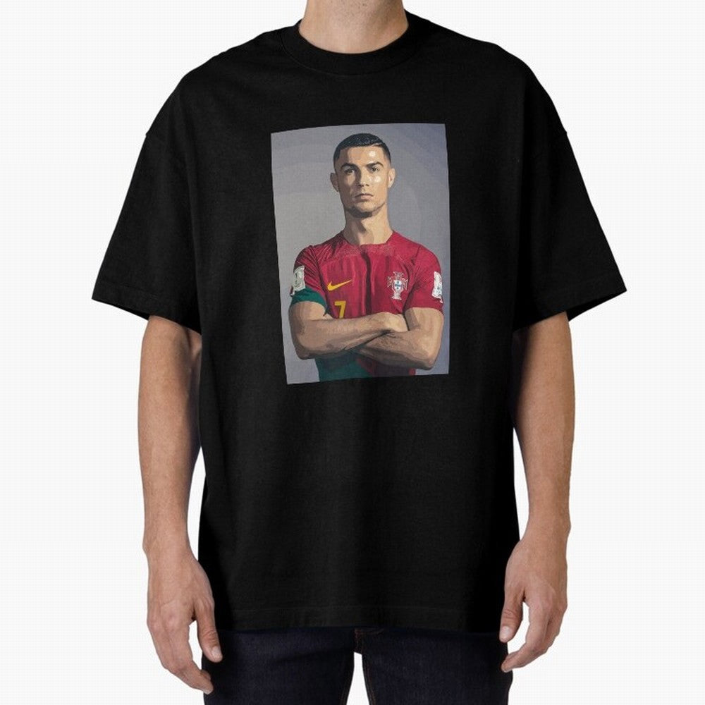 Cristiano Ronaldo Oversized T-Shirt Celebrate Fan Favorites in the FIFA World Cup 2026 Journey through Haaland and Mbappe Highlights, Portugal Pride, Game Day Rituals, Football Legends, Country Pride and the Road to the Final; Created for Match Day