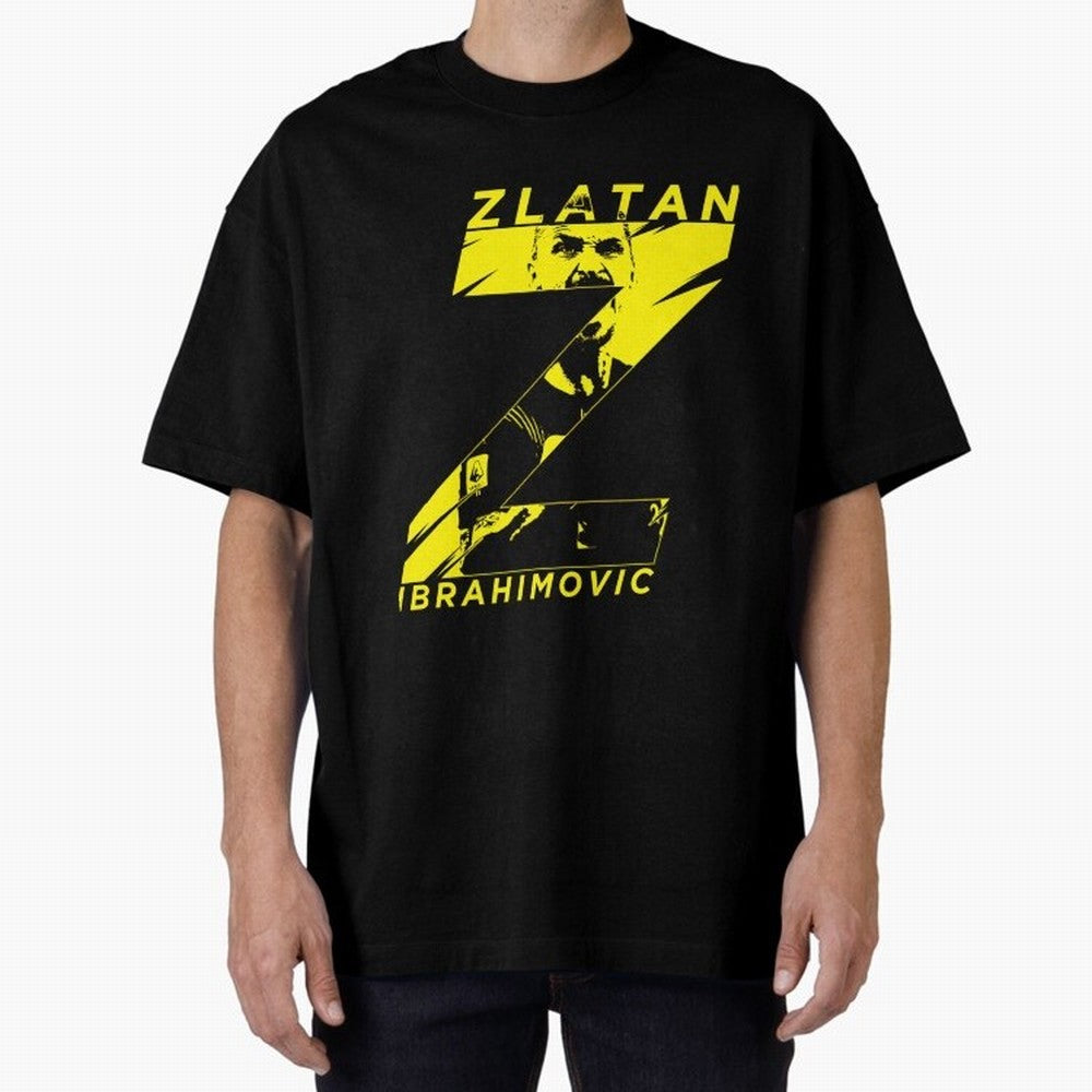 Zlatan Ibrahimovic Swedish God Gjq588 Oversized T-Shirt Live for the Drama of Global Football Passion for FIFA World Cup 2026, Made for Neymar, Spain, Retro Football Energy, Iconic Rivalries, Trophy Chase Drama and Stadium Atmosphere; Great for
