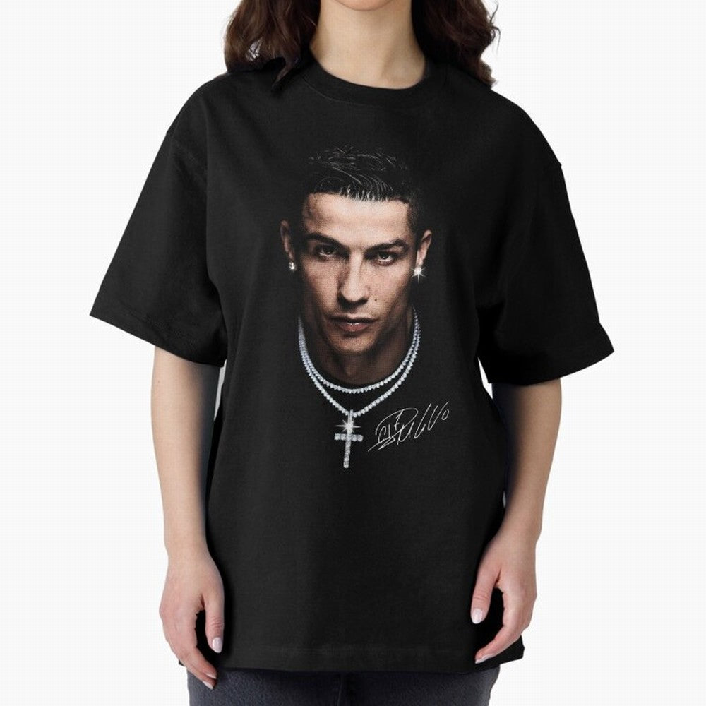CR7 - Streetwear Clothing | Oversized T-Shirt Follow Every Goal of Match Day Hype around FIFA World Cup 2026 Group Stage, Haaland and Mbappe, Portugal, Match Day Excitement, Supporter Culture, Golden Goals and Global Football Passion; Ideal for
