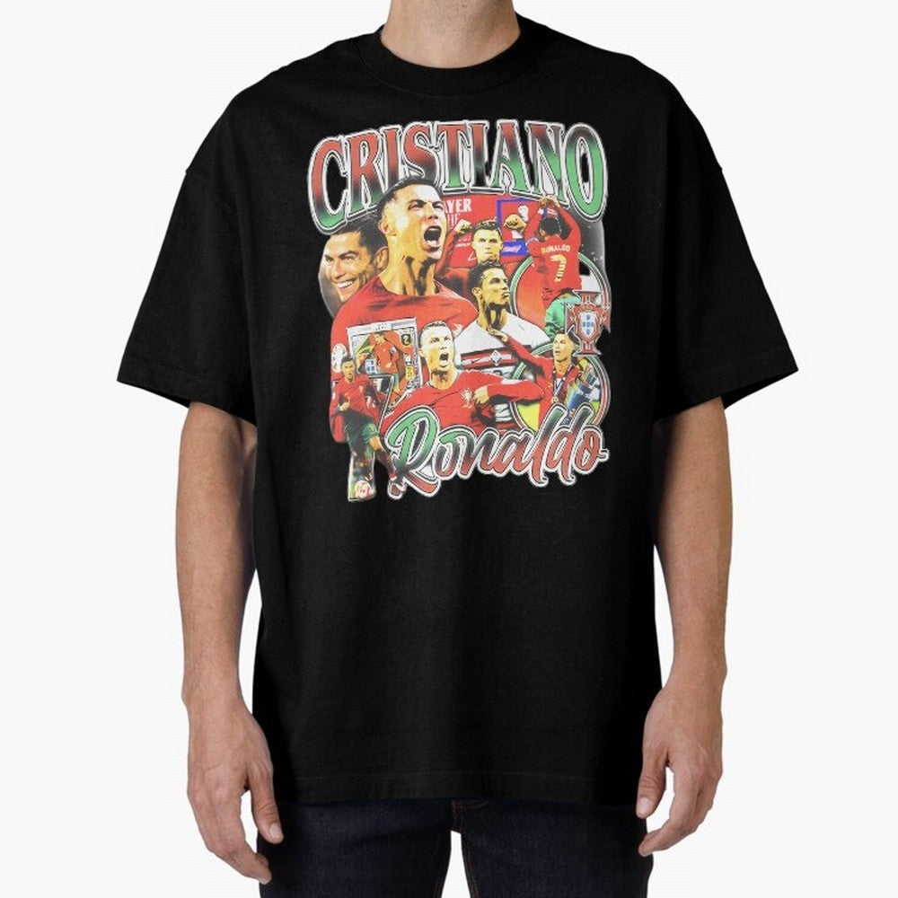 Cristiano Ronaldo Oversized T-Shirt Bring Supporter Culture to FIFA World Cup 2026 Group Stage for Fans of Neymar, Haaland and Cristiano Ronaldo and Argentina and Brazil, Bringing Global Supporter Spirit, Legendary Goals, National Colors and