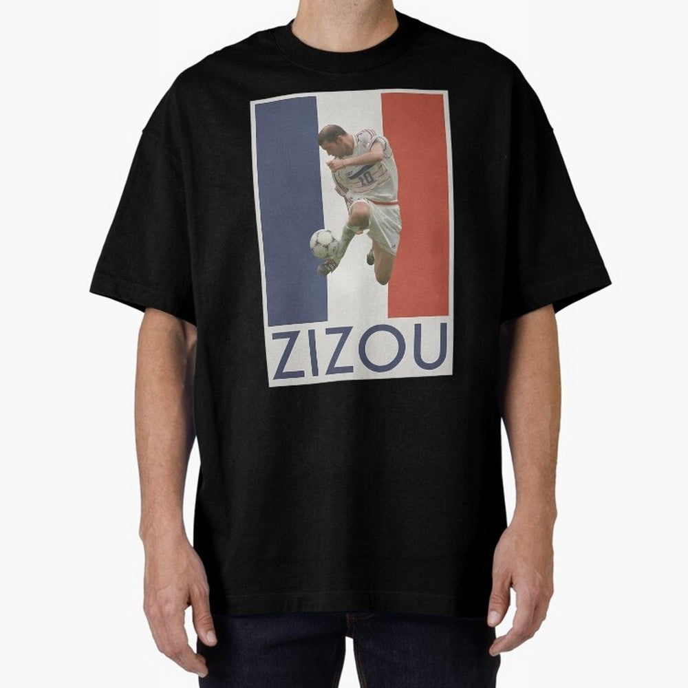 Football - Zidane Oversized T-Shirt Stand Out with Spirit from Global Football Passion for FIFA World Cup 2026 Group Stage, Capturing Neymar, Haaland and Cristiano Ronaldo, Argentina, France and Brazil, Champion Mindset, Group Stage Buzz, Knockout