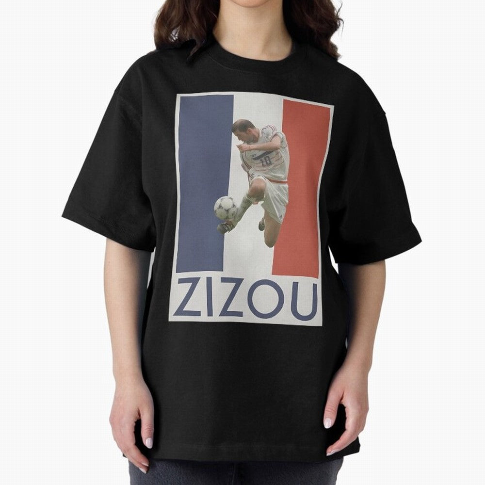 Football - Zidane Oversized T-Shirt Stand Out with Spirit from Global Football Passion for FIFA World Cup 2026 Group Stage, Capturing Neymar, Haaland and Cristiano Ronaldo, Argentina, France and Brazil, Champion Mindset, Group Stage Buzz, Knockout