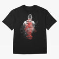 Abstract Football Player Portrait Retro Poster Art For Men, Gift For Soccer Fans Oversized T-Shirt Celebrate Unforgettable Nights in FIFA World Cup 2026 Spirit, Celebrating England, Haaland, Game Day Rituals, Football Legends, Country Pride and the
