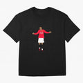 Cristiano Ronaldo Goal Celebration Illustration Oversized T-Shirt Celebrate Classic Football Spirit in Match Day Hype around FIFA World Cup 2026 USA Canada Mexico, Mbappe, Brazil, Classic Soccer Heritage, Championship Pressure, Fan Loyalty and