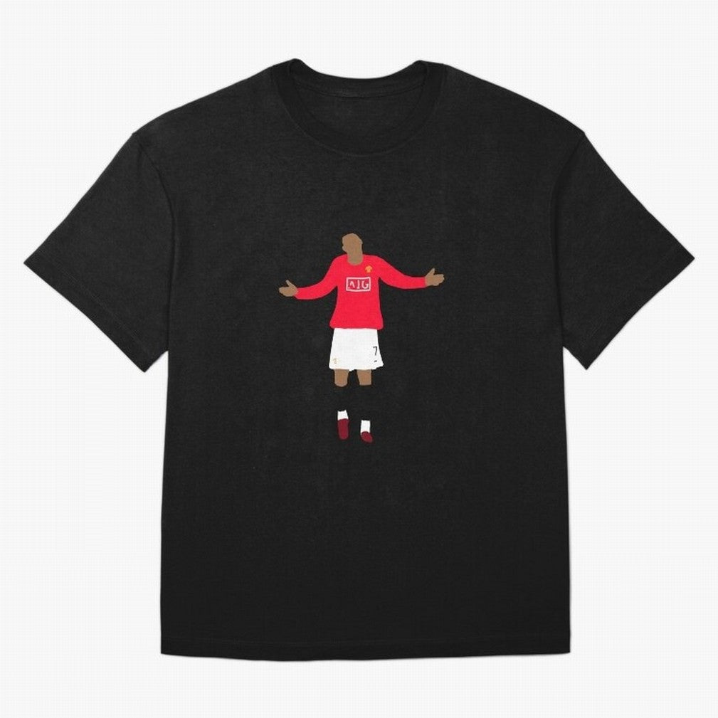 Cristiano Ronaldo Goal Celebration Illustration Oversized T-Shirt Celebrate Classic Football Spirit in Match Day Hype around FIFA World Cup 2026 USA Canada Mexico, Mbappe, Brazil, Classic Soccer Heritage, Championship Pressure, Fan Loyalty and